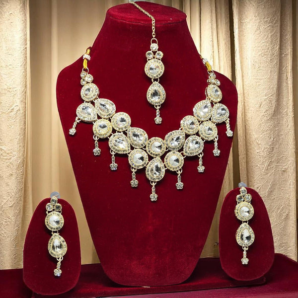Golden Monalisa Jewellery Set for Women and Girls