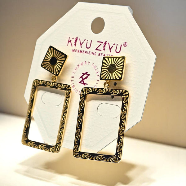 Anti Tarnish Gold Plated Earring Set