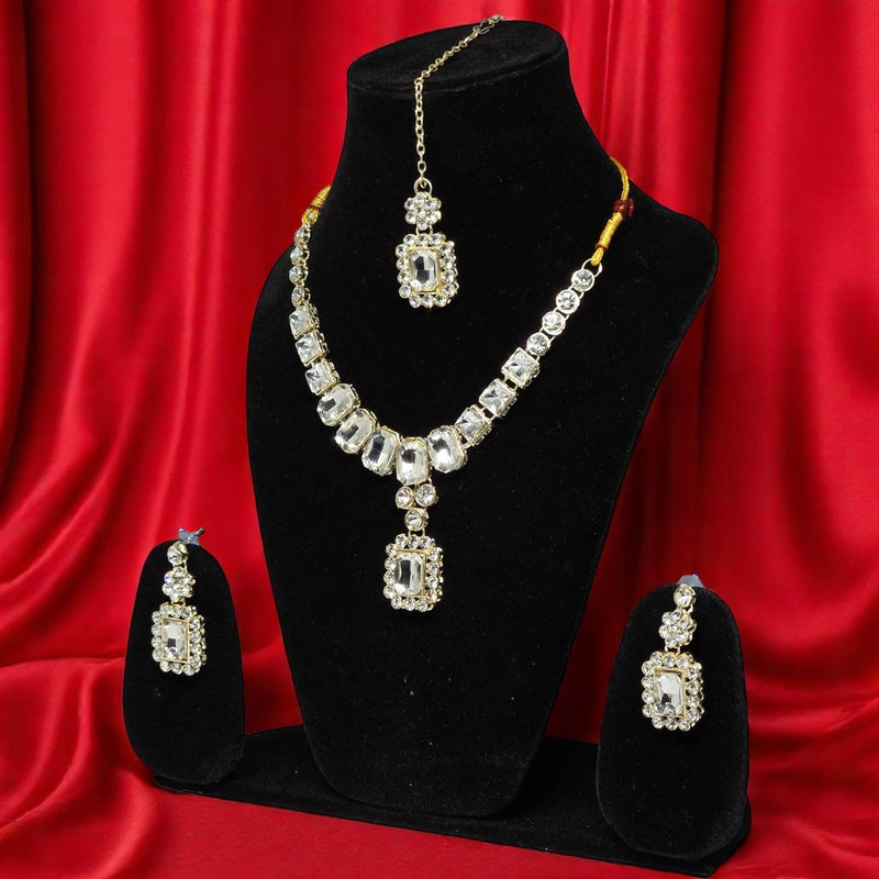 Necklace Set with Earring & Maangtika for women