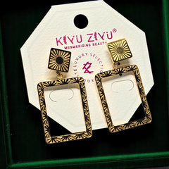 Anti Tarnish Gold Plated Earring Set