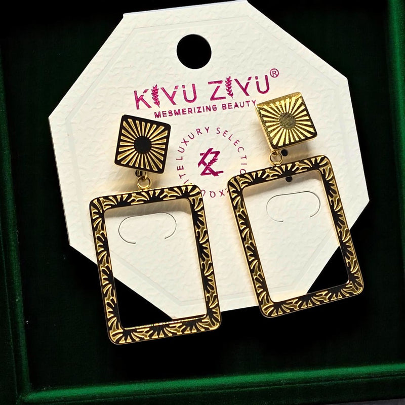 Anti Tarnish Gold Plated Earring Set