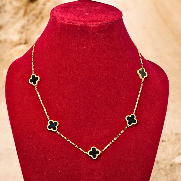 Stylish Anti Tarnish Gold Plated Pendant with Chain for Women and Girls Stainless Steel Waterproof Pendant