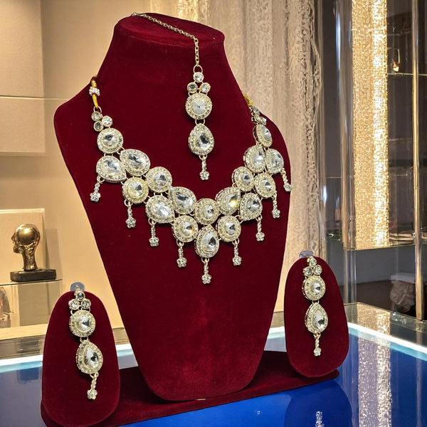 Golden Monalisa Jewellery Set for Women and Girls