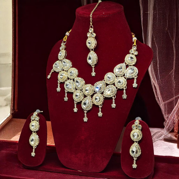 Golden Monalisa Jewellery Set for Women and Girls