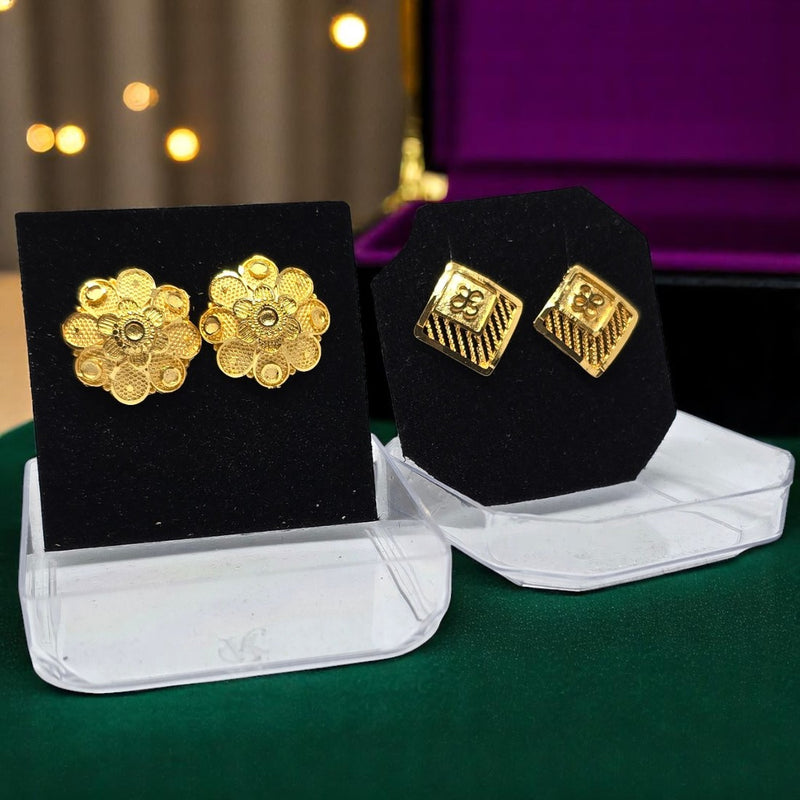 Gold Plated Studs for Regular Use Colour Guarantee