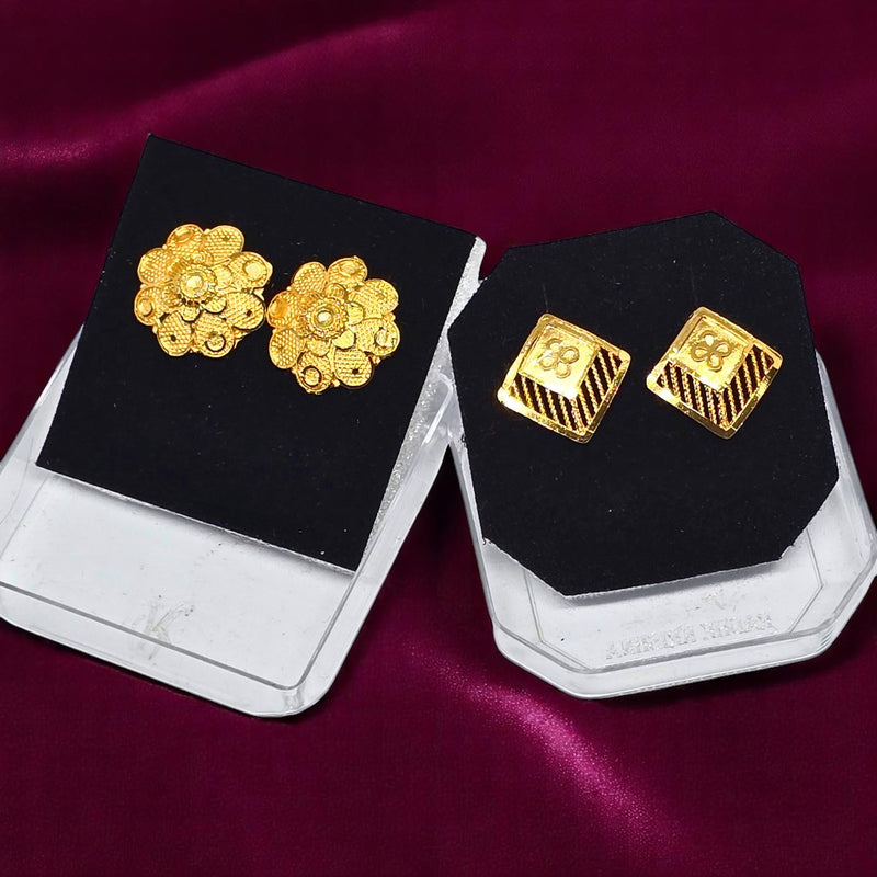 Gold Plated Studs for Regular Use Colour Guarantee