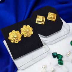 Gold Plated Studs for Regular Use Colour Guarantee