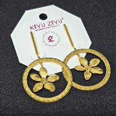 Gold Plated Stainless Steel Anti Tarnish Earrings