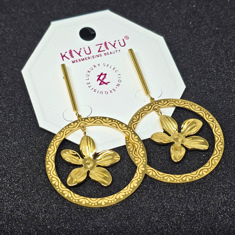 Gold Plated Stainless Steel Anti Tarnish Earrings