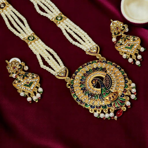 Peacock Choker Maharani Set
