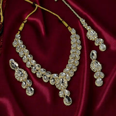 Necklace Set with Earring & Maangtika for women