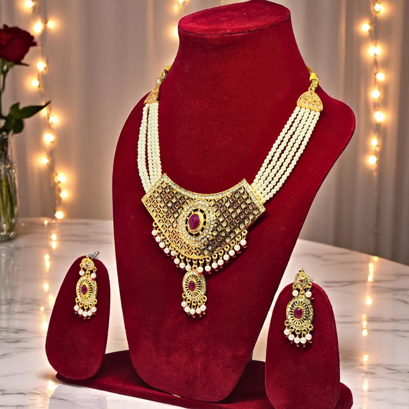 Choker Necklace Set with Earring for women
