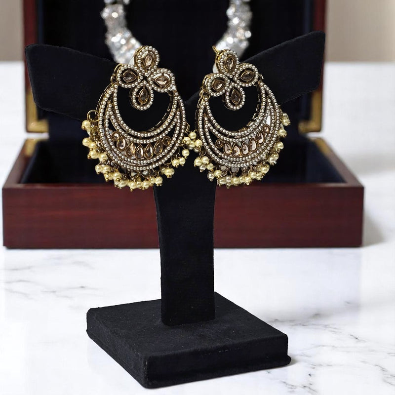 Pakistani Trend Jewellery Set with Earrings, Maangtika & Necklace
