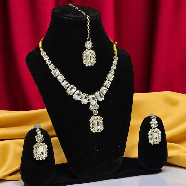 Necklace Set with Earring & Maangtika for women