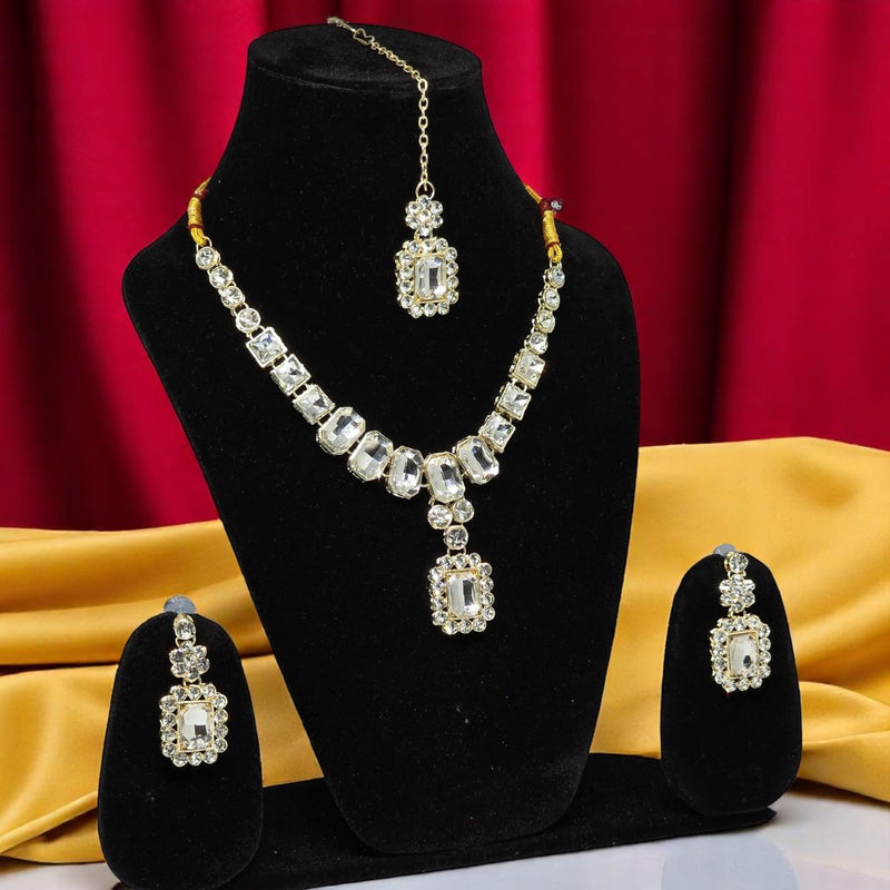 Necklace Set with Earring & Maangtika for women