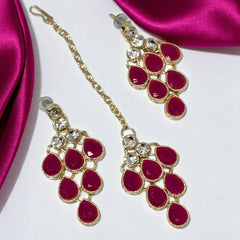 Necklace Set with Earring & Maangtika for women