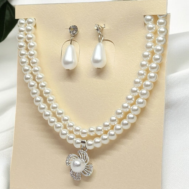 Premium White Pearl Jewellery Set for Girls & Women | Party & Wedding Wear