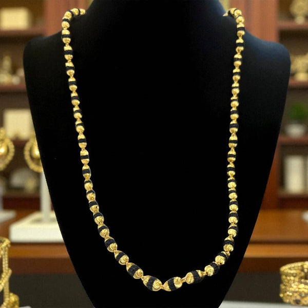 Black and Gold Beaded Daily Wear Chain for Men & Women