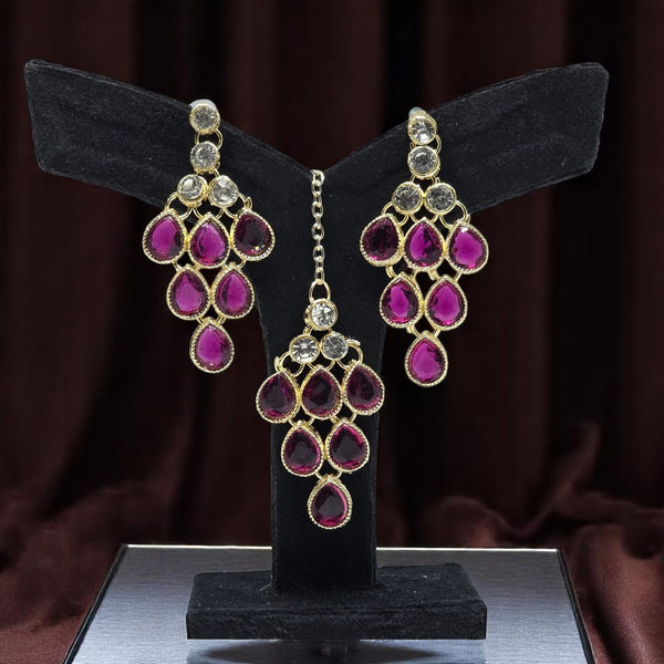 Necklace Jwellery Set with Earring & Maangtika for women