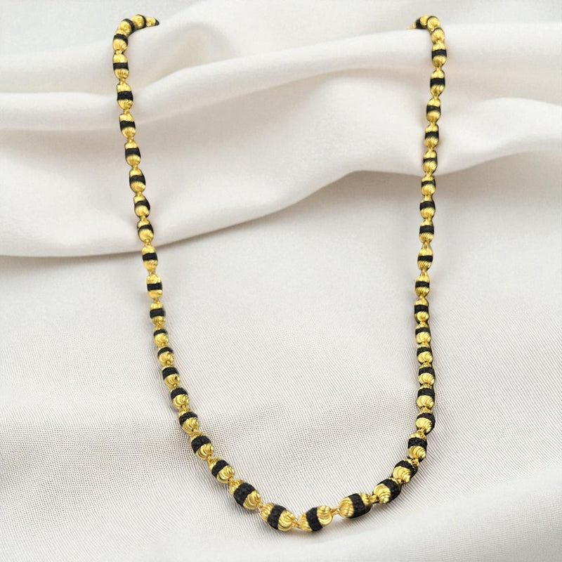 Black and Gold Beaded Daily Wear Chain for Men & Women