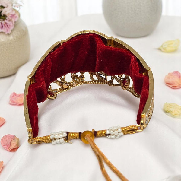 Traditional Rajputi Gold Plated Adjustable Bajuband For Women