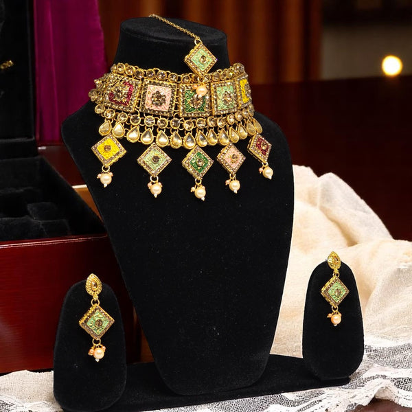 Rajputi Chocker Necklace with Earrings