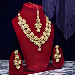 Necklace Set with Earring & Maangtika for women