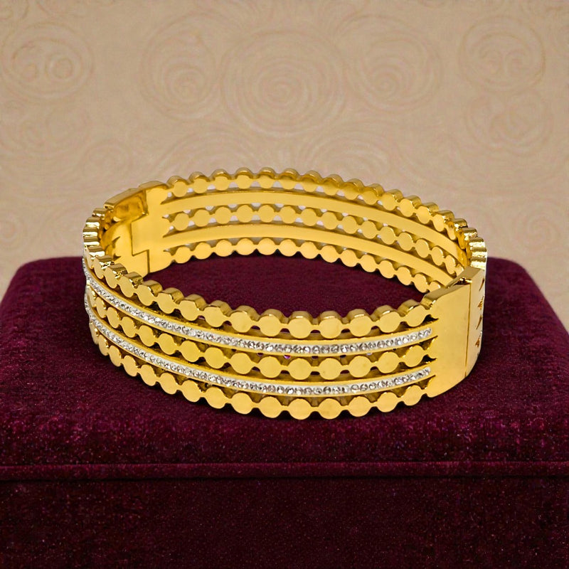 Anti-Tarnish Gold Plated Trendy Bracelet for Women & Girls | Latest Design | Party & Daily Wear