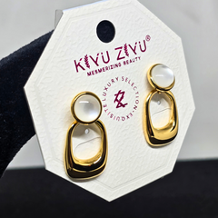 Anti Tarnish Gold Plated Earring Set