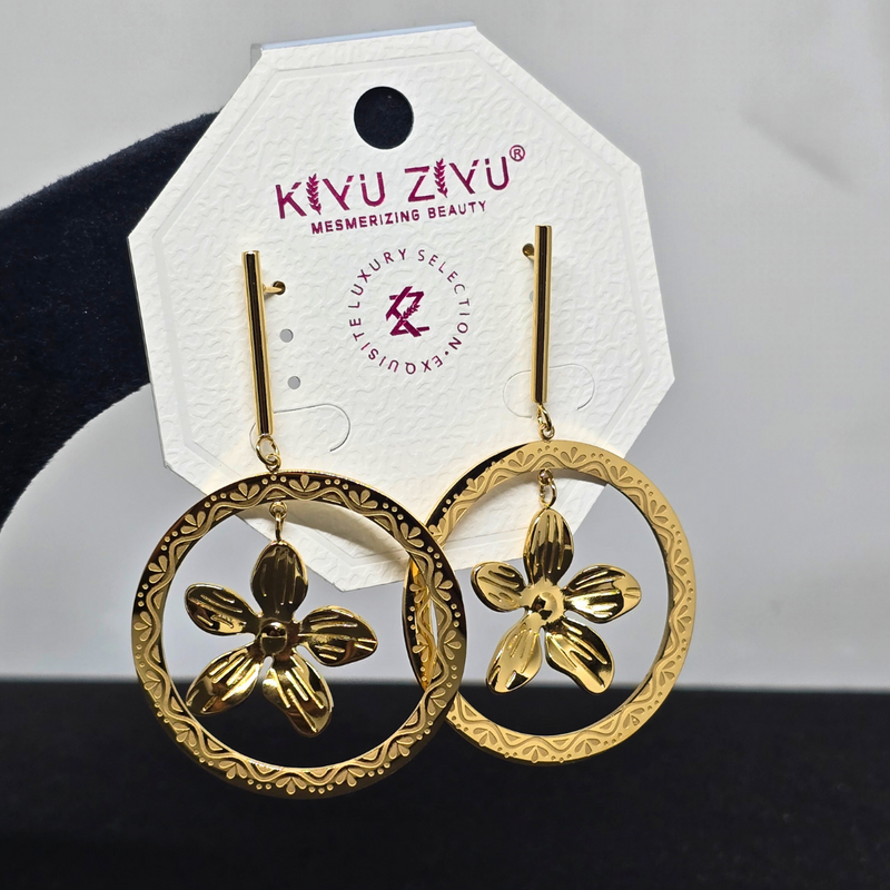 Gold Plated Stainless Steel Anti Tarnish Earrings