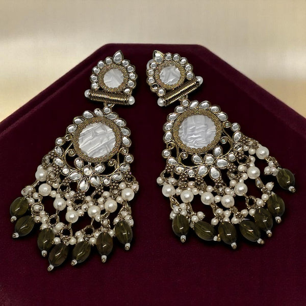 Kundan Long Earrings
