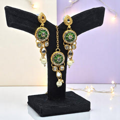 Choker Necklace Set with Earrings & Mangtika for women & girls