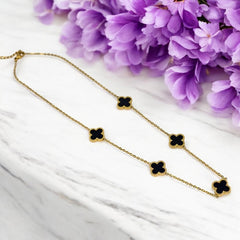 Stylish Anti Tarnish Gold Plated Pendant with Chain for Women and Girls Stainless Steel Waterproof Pendant