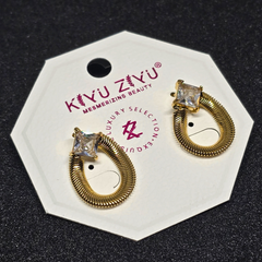 Anti Tarnish Gold Plated Earrings Stainless Steel