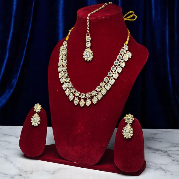 Necklace Set with Earring & Maangtika for women