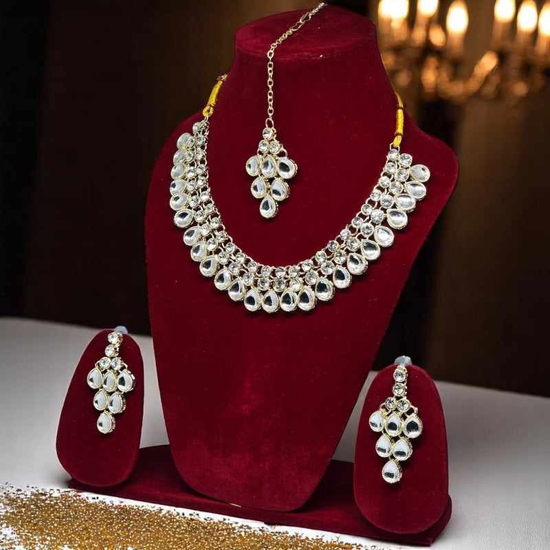 Necklace Set with Earring & Maangtika for women