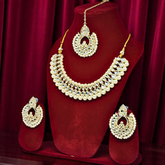 Jewellery Set with Earrings and Maang Tikka for Fashion Bollywood Wedding, Party Engagements & Festivals Jewellery Set