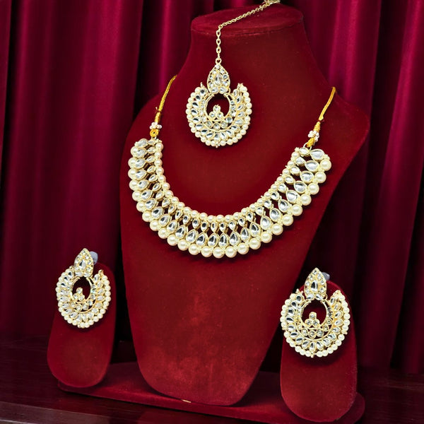 Jewellery Set with Earrings and Maang Tikka for Fashion Bollywood Wedding, Party Engagements & Festivals Jewellery Set