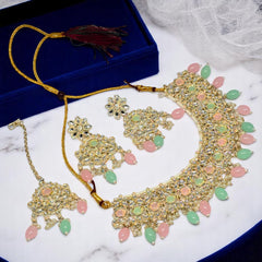 Kundan Necklace Set Multicolor for Women & Girls
