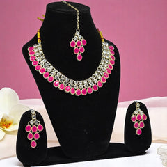 Necklace Set with Earring & Maangtika for women