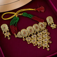Rajputi Chocker Necklace with Earrings