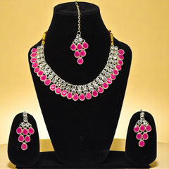 Necklace Set with Earring & Maangtika for women