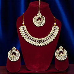 Jewellery Set with Earrings and Maang Tikka for Fashion Bollywood Wedding, Party Engagements & Festivals Jewellery Set