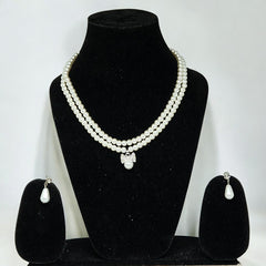 Premium Double Layer White Pearl Jewellery Set for Girls & Women | Party & Wedding Wear