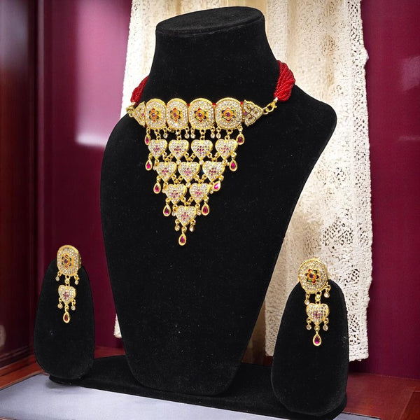 Rajputi Chocker Necklace with Earrings