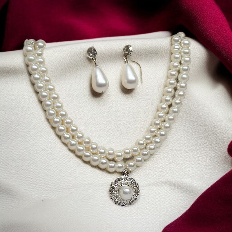 Premium White Pearl Jewellery Set for Girls & Women | Party & Wedding Wear