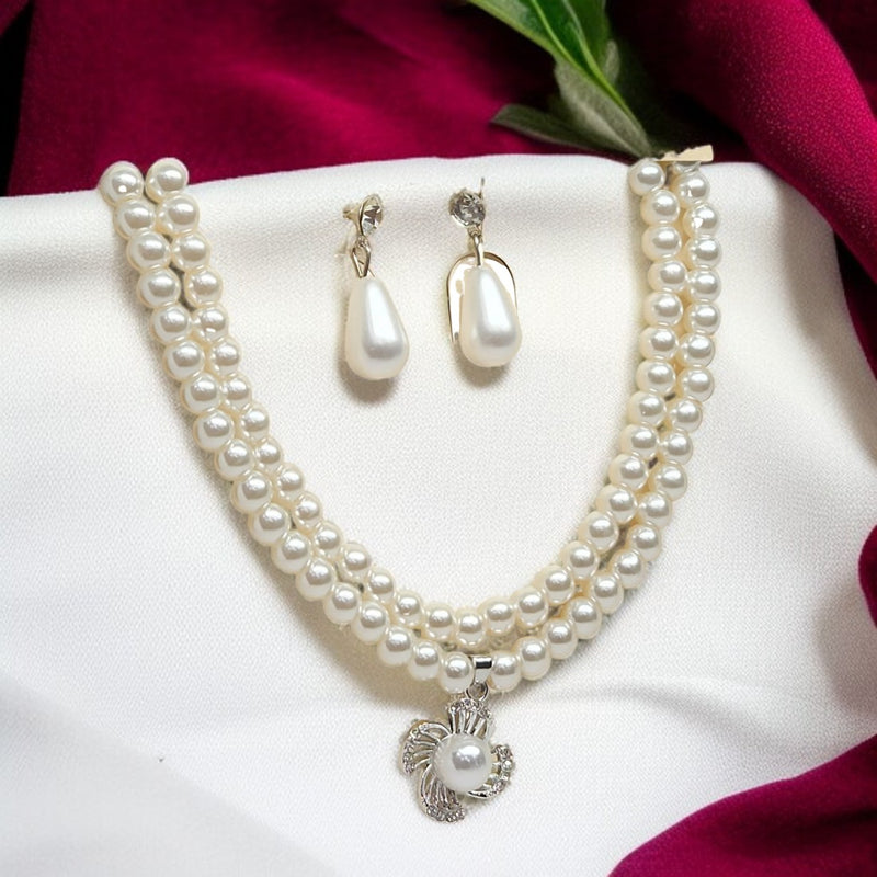 Premium White Pearl Jewellery Set for Girls & Women | Party & Wedding Wear