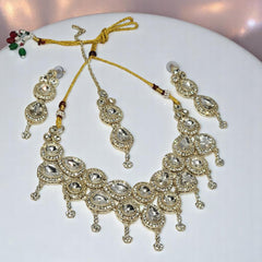 Golden Monalisa Jewellery Set for Women and Girls