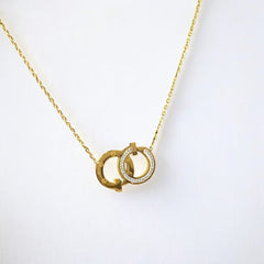 Stylish Anti Tarnish Gold Plated Pendant with Chain for Women and Girls Stainless Steel Waterproof Pendant